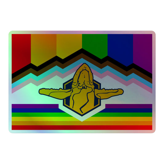 Utah Theocracy Pride Holographic Sticker