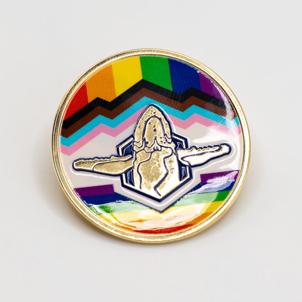 Pride Flag Enamel Pin (Circle)